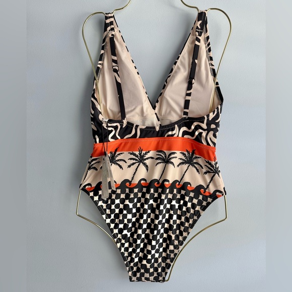 Sanctuary Women's Beach Conversations Plunge Mio One-Piece Swimsuit Size Small - Picture 5 of 11